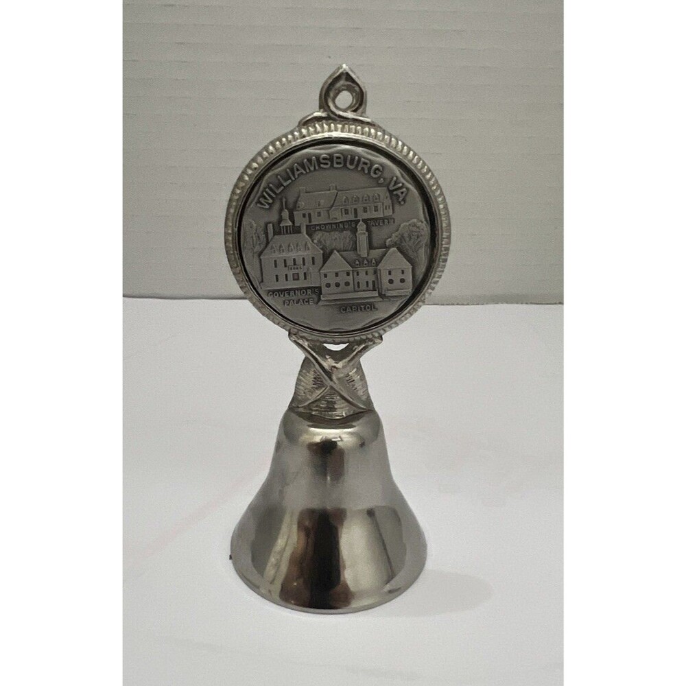 Vintage Souvenir Bell US Collectible Williamsburg Virginia 4” Bell VA